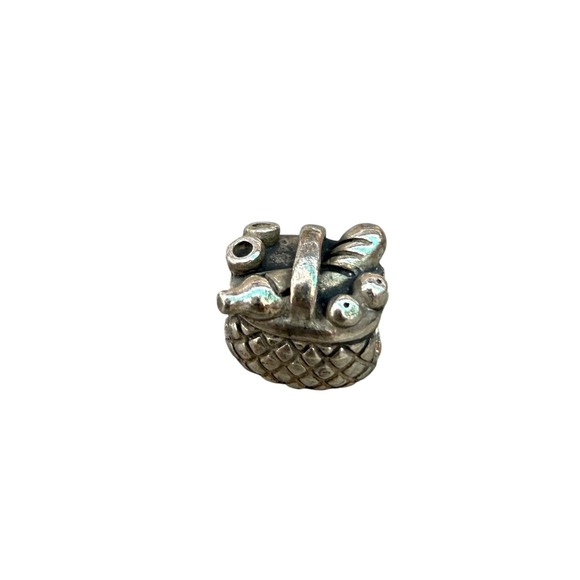 Jewelry - Unbranded Picnic Basket Charm Unisex OS Silver Sterling Silver 925 Food